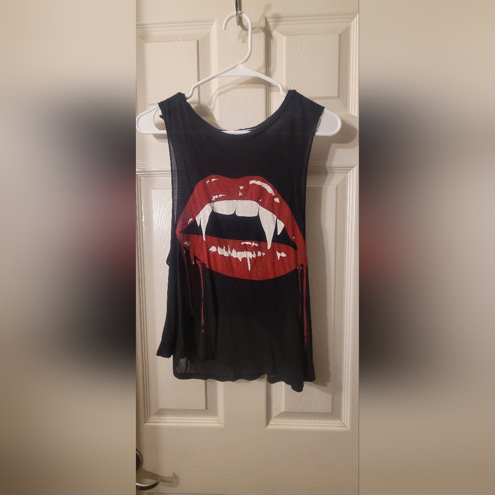 Womens Vampire Logo Muscle Tee